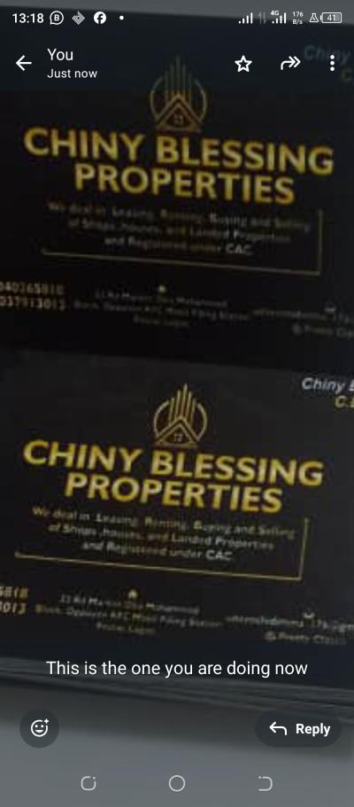 Chiny Blessing Properties
